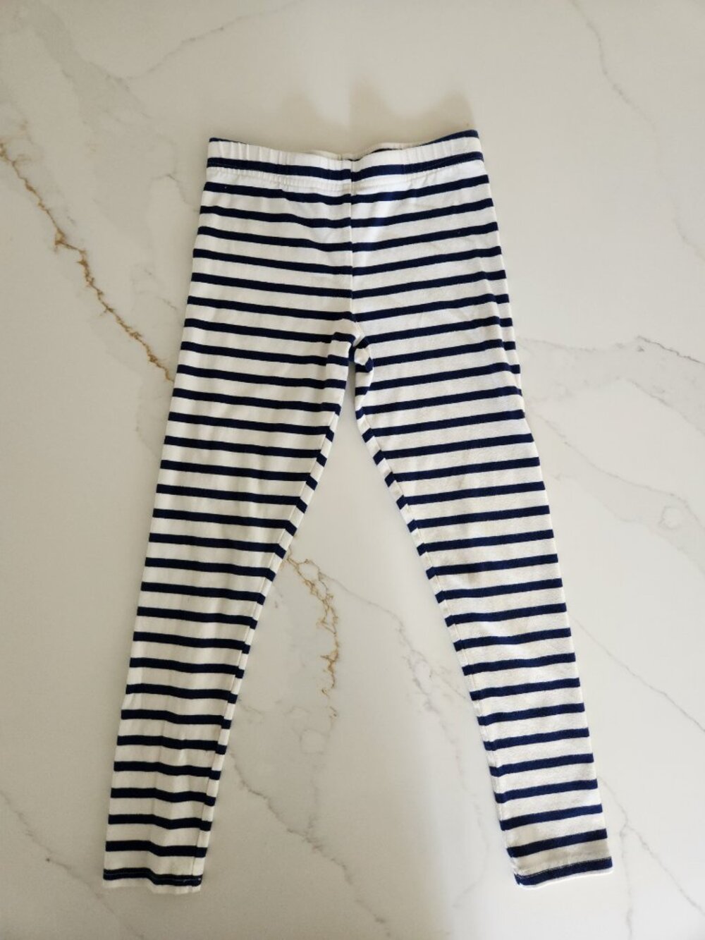 Carter's Blue & White Striped Leggings